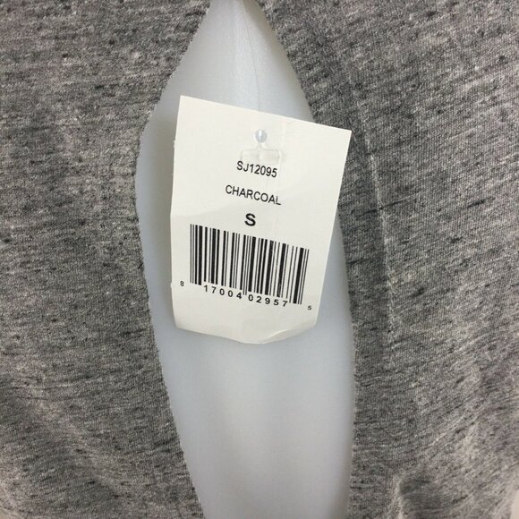 C&C California Womens sz Small S Padma Twisted Back T-shirt Gray Long Sleeve - Picture 5 of 11